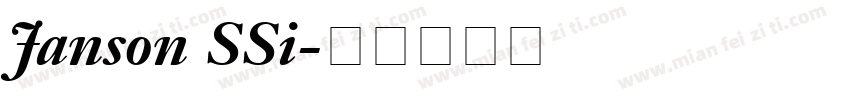 Janson SSi字体转换